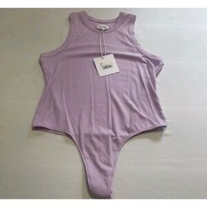 PISTOLA Blake Ribbed Tank Top Bodysuit Size Large Xl